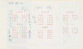 Kangle Restaurant menu with artist signatures. &copy; Kangle Restaurant.