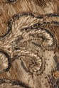 Detail of Two Hōō, or mythical birds, over turbulent waves by a paulownia tree, probably Kyoto, late. &copy; Ashmolean Museum, University of Oxford