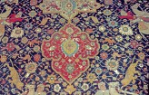 Detail of the Hunting Carpet (Iran, 1542-1543) at the Poldi Pezzoli Museum, Milan, Italy, Photo by: May H. Beattie, 1960s. &copy; Ashmolean Museum, University of Oxford