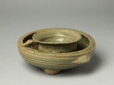 Greenware tripod vessel with inner bowl (EA1956.224)