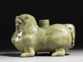Greenware vessel in the form of a lion (EA1956.975)