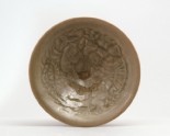Greenware bowl with four boys climbing plants (LI1301.241)