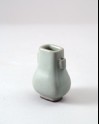 Miniature square vase, or fang hu, in the style of Guan ware (LI1301.245)