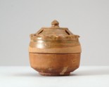 Greenware cosmetic box and incense burner lid (LI1301.389)