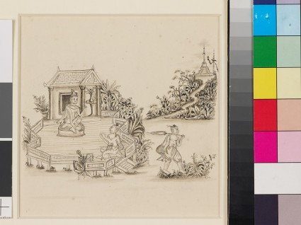 Scene from the Vessantara Jatakafront