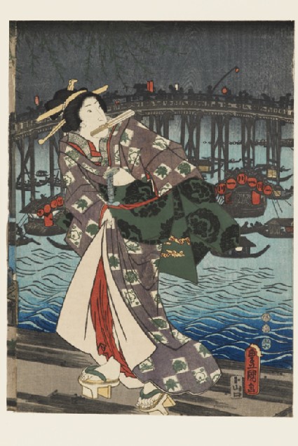 A courtesan on a jettyfront