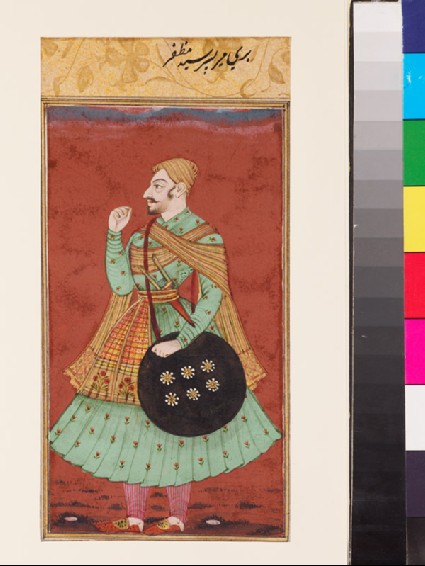 Recto: Bari Mir, son of Sayyid Muzaffar
Verso: A ladyback
