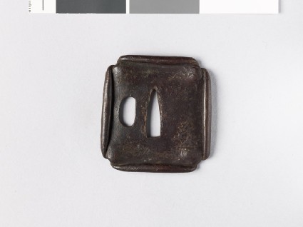 Tsuba with a river scenefront