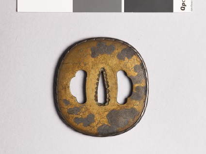 Tsuba with smilax tendrilsfront