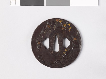Tsuba with monkey and hawkfront