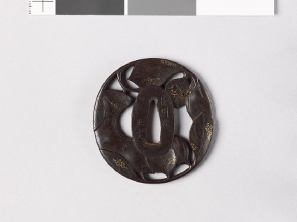 Tsuba with bean plantfront