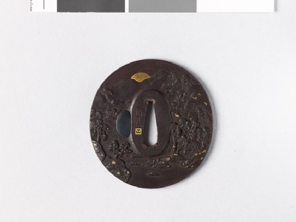 Tsuba with landscapefront