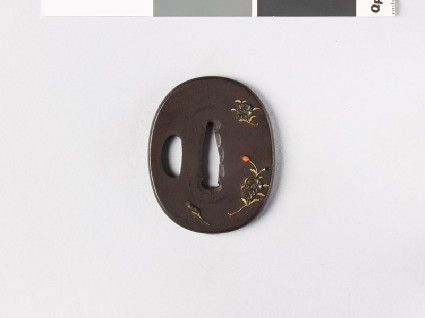 Tsuba with cherry blossomsfront