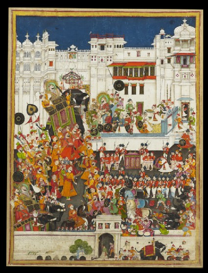 Maharao Ram Singh II's marriage celebrations at Udaipurfront