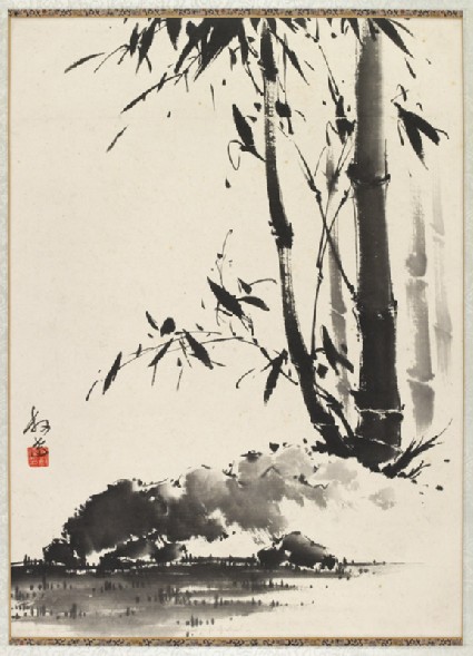 Bamboo on rockfront