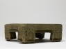 Greenware inkstone with interlocking circle design (side)