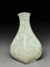 Greenware vase in the style of Guan ware (oblique)