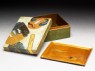 Box with sword furniture (oblique, opened-3 parts)