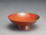 Sake cup with two courtiers in a boat (oblique)