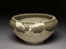Alms bowl with floral decoration (oblique)