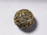 Ojime with maple leaves in relief (side)