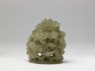 Jade finial with dragon and lotus (side)