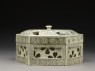 Hexagonal box with cherry blossoms (side)