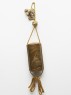 Netsuke in the form of a shishi, or lion dog (front with EA1976.40 (inro) and EA1976.41)