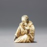 Netsuke in the form of a Nō actor wearing a mask (side)