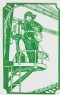 Set of eight papercuts depicting women's contributions to the Cultural Revolution and their envelope (front)