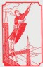 Set of eight papercuts depicting women's contributions to the Cultural Revolution and their envelope (front)