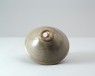 Greenware bowl with floral decoration (oblique)