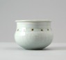 White ware measuring jar for rice (side)